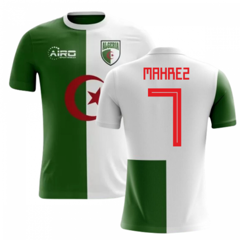 Algeria Away Shirt 2018-19 MAHREZ#7 Official Player Issue Size Name & Number Set 