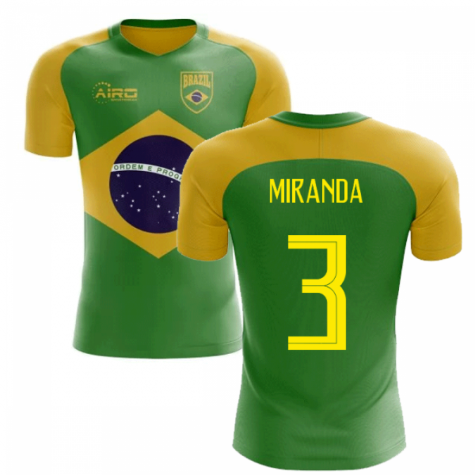 2023-2024 Brazil Flag Concept Football Shirt (Miranda 3)