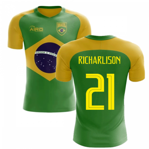 2025-2026 Brazil Flag Concept Football Shirt (Richarlison 21)