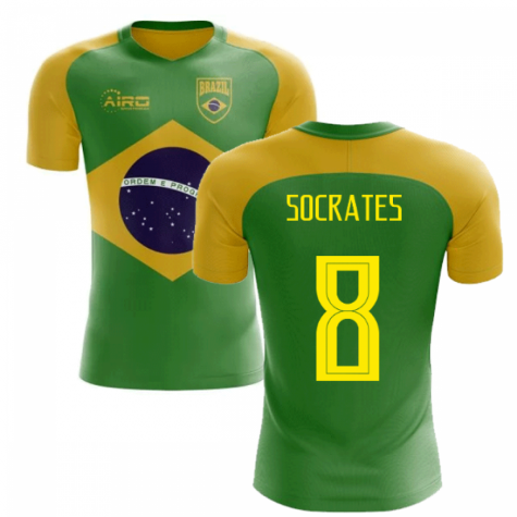 2023-2024 Brazil Flag Concept Football Shirt (Socrates 8)