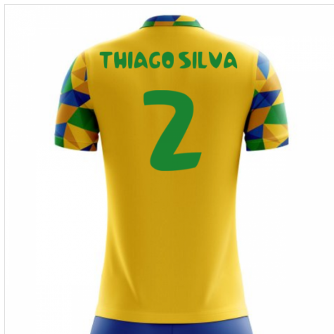 2025-2026 Brazil Home Concept Football Shirt (Thiago Silva 2) - Kids