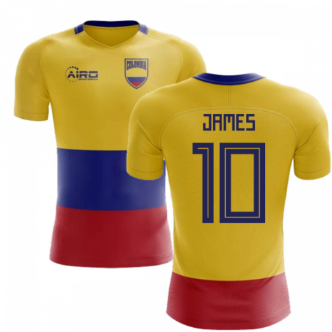 2023-2024 Colombia Flag Concept Football Shirt (James 10)