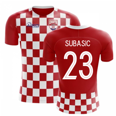 2023-2024 Croatia Flag Concept Football Shirt (Subasic 23)