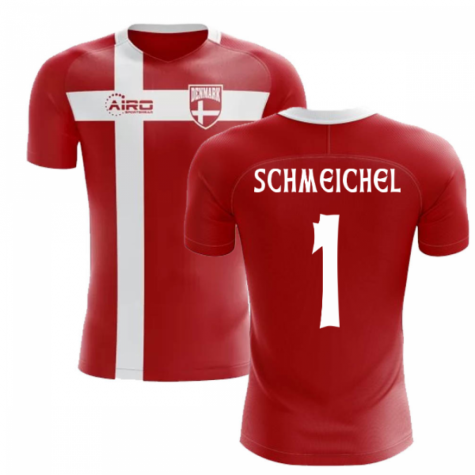 2025-2026 Denmark Flag Concept Football Shirt (Schmeichel 1) - Kids