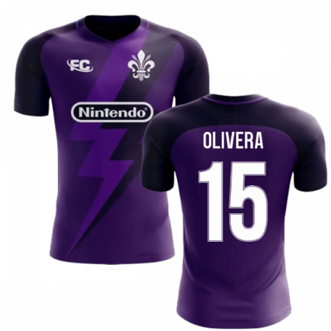 2025-2026 Fiorentina Fans Culture Home Concept Shirt (Olivera 15) - Kids