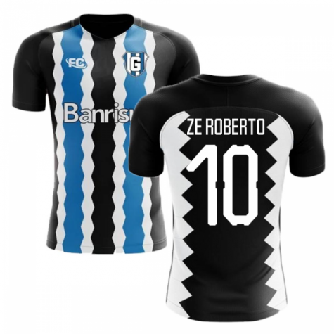 2018-2019 Gremio Fans Culture Home Concept Shirt (Ze Roberto 10) - Kids (Long Sleeve)