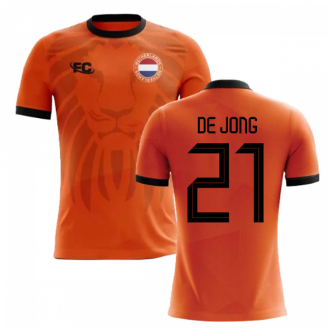 2018-2019 Holland Fans Culture Home Concept Shirt (DE JONG 21) - Womens