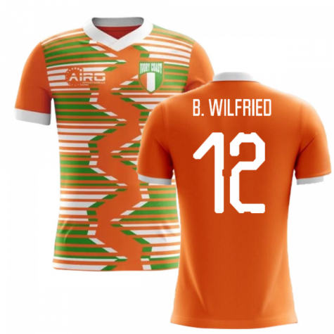 2023-2024 Ivory Coast Home Concept Football Shirt (B. Wilfried 12) - Kids