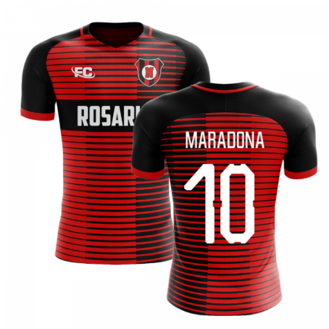 2018-2019 Newells Old Boys Fans Culture Home Concept Shirt (Maradona 10) - Womens