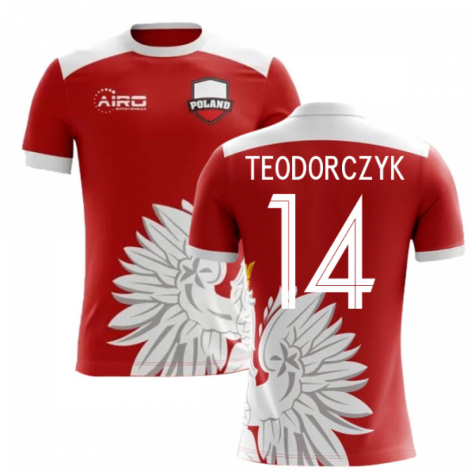 2023-2024 Poland Away Concept Football Shirt (Teodorczyk 14) - Kids