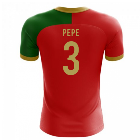 2025-2026 Portugal Flag Home Concept Football Shirt (Pepe 3) - Kids