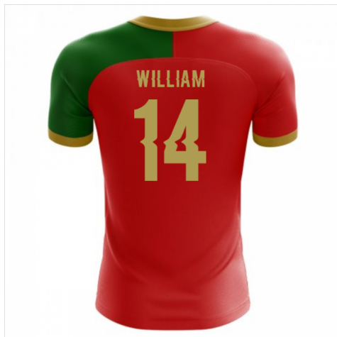 2025-2026 Portugal Flag Home Concept Football Shirt (William 14) - Kids