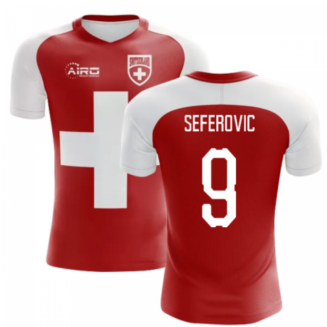 2023-2024 Switzerland Flag Concept Football Shirt (Seferovic 9) - Kids