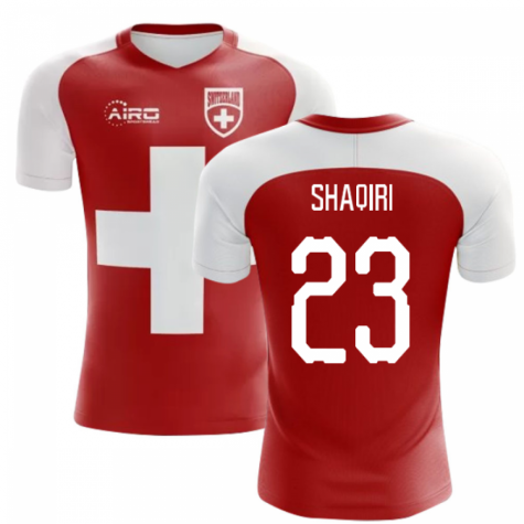 2025-2026 Switzerland Flag Concept Football Shirt (Shaqiri 23) - Kids