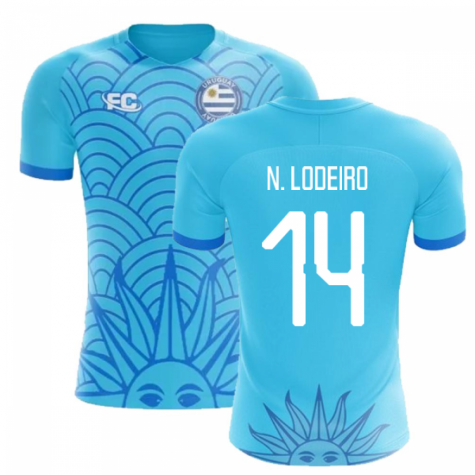 2018-2019 Uruguay Fans Culture Concept Home Shirt (N. Lodeiro 14)