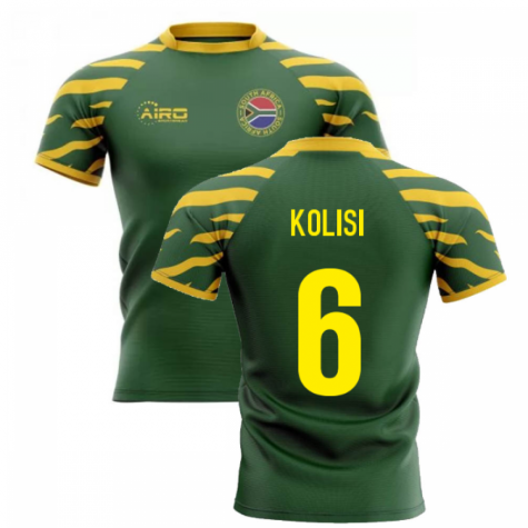 2023-2024 South Africa Springboks Home Concept Rugby Shirt (Kolisi 6)