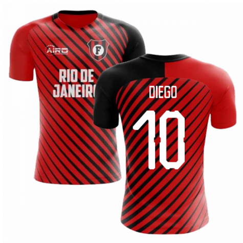 2023-2024 Flamengo Home Concept Football Shirt (Diego 10)