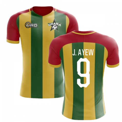 2023-2024 Ghana Home Concept Football Shirt (J. Ayew 9) - Kids