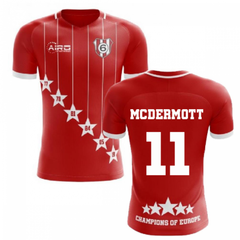 2023-2024 Liverpool 6 Time Champions Concept Football Shirt (McDermott 11)