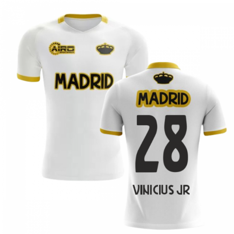 2024-2025 Madrid Concept Training Shirt (White) (VINICIUS JR 28)