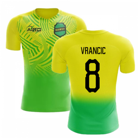 2020-2021 Norwich Home Concept Football Shirt (Vrancic 8) - Kids