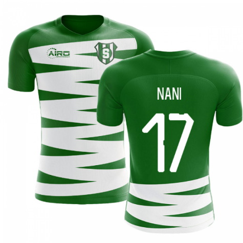2023-2024 Sporting Lisbon Home Concept Football Shirt (Nani 17)