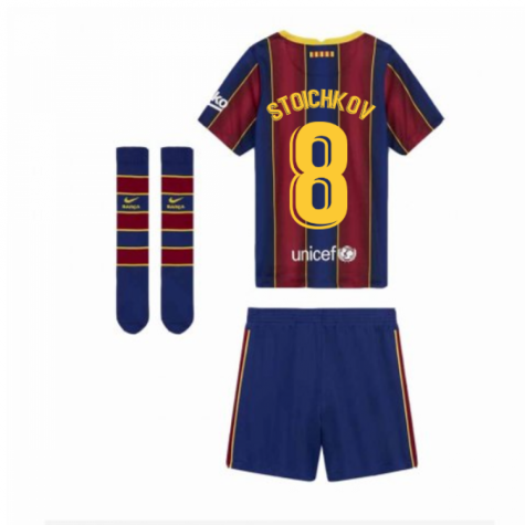 2020-2021 Barcelona Home Nike Little Boys Mini Kit (STOICHKOV 8)