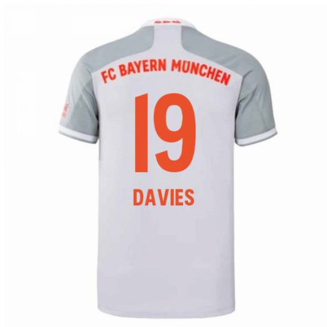2020-2021 Bayern Munich Adidas Away Football Shirt (DAVIES 19)