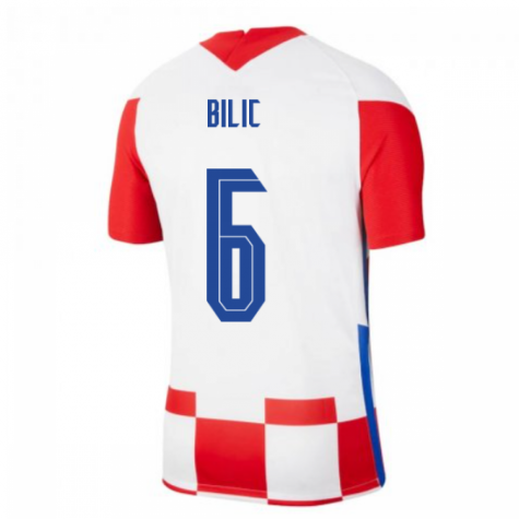 2020-2021 Croatia Home Nike Football Shirt (BILIC 6)