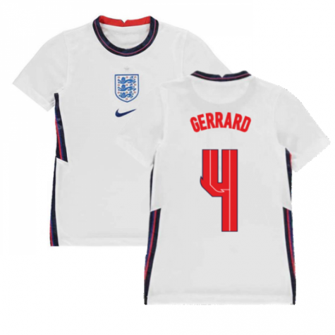2020-2021 England Home Nike Football Shirt (Kids) (GERRARD 4)
