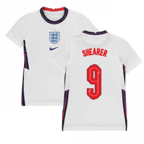 2020-2021 England Home Nike Football Shirt (Kids) (SHEARER 9)