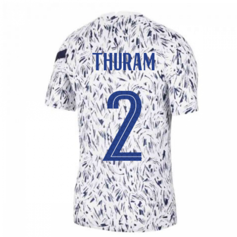 2020-2021 France Nike Dry Pre-Match Training Shirt (White) (THURAM 2)
