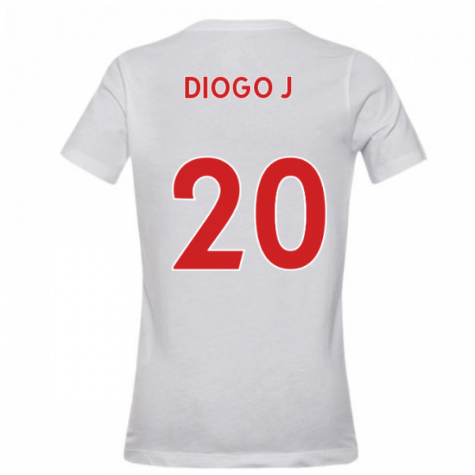 2020-2021 Liverpool Evergreen Crest Tee (White) - Kids (DIOGO J 20)
