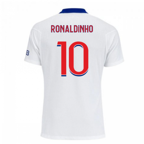 2020-2021 PSG Authentic Vapor Match Away Nike Shirt (RONALDINHO 10)