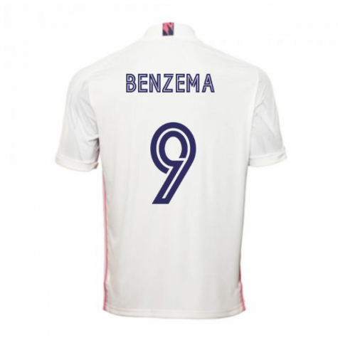 2020-2021 Real Madrid Adidas Home Football Shirt (BENZEMA 9)