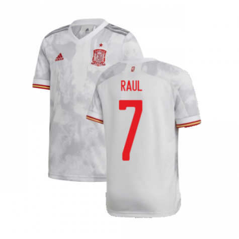 2020-2021 Spain Away Shirt (RAUL 7)