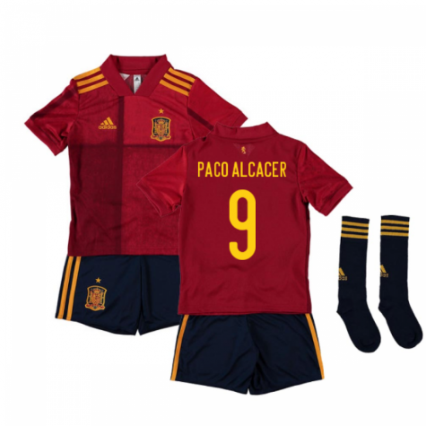 2020-2021 Spain Home Adidas Mini Kit (PACO ALCACER 9)