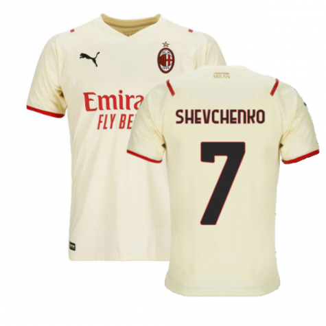 2021-2022 AC Milan Away Shirt (Kids) (SHEVCHENKO 7)