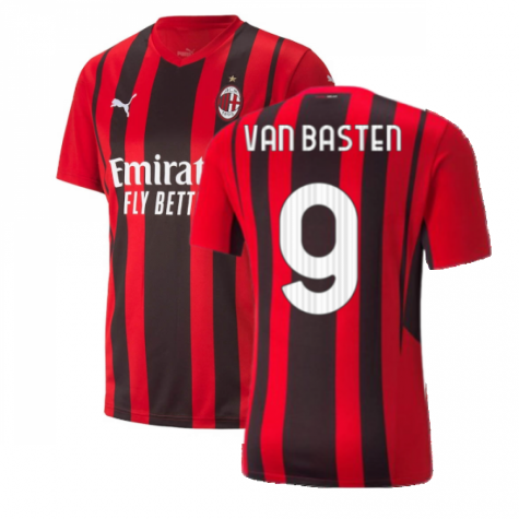 Set Mailand Van Basten 2021 Trikot+Shorts Home Marco 9 Offizielle 
