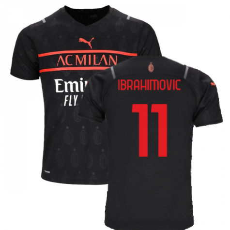 2021-2022 AC Milan Third Shirt (Kids) (IBRAHIMOVIC 11)