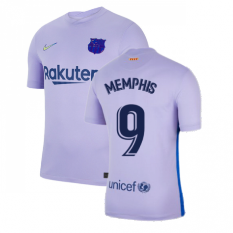 2021-2022 Barcelona Away Shirt (MEMPHIS 9)