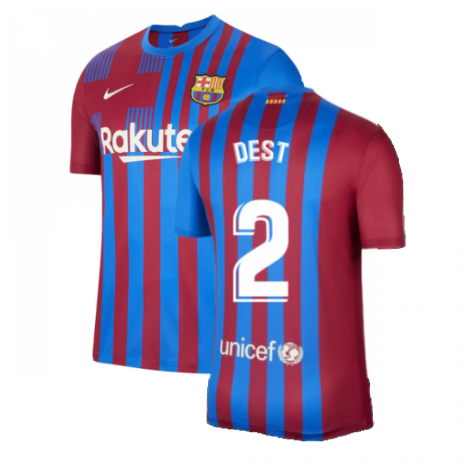 2021-2022 Barcelona Home Shirt (DEST 2)