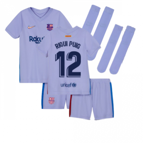 2021-2022 Barcelona Infants Away Kit (RIQUI PUIG 6)