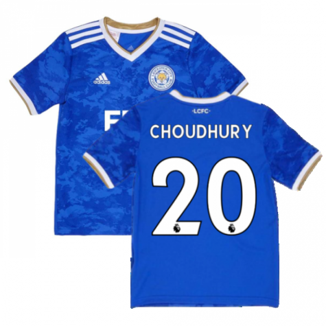 2021-2022 Leicester City Home Shirt (Kids) (CHOUDHURY 20)