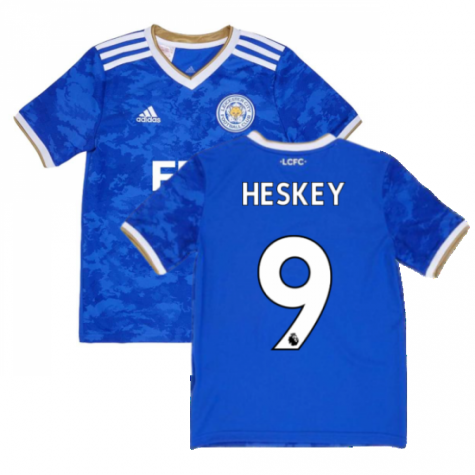 2021-2022 Leicester City Home Shirt (Kids) (HESKEY 9)
