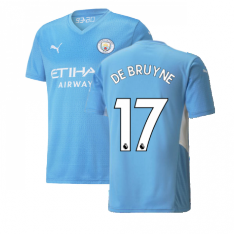 2021-2022 Man City Home Shirt (DE BRUYNE 17)