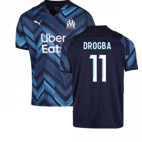 2021-2022 Marseille Away Shirt (Kids) (DROGBA 11)