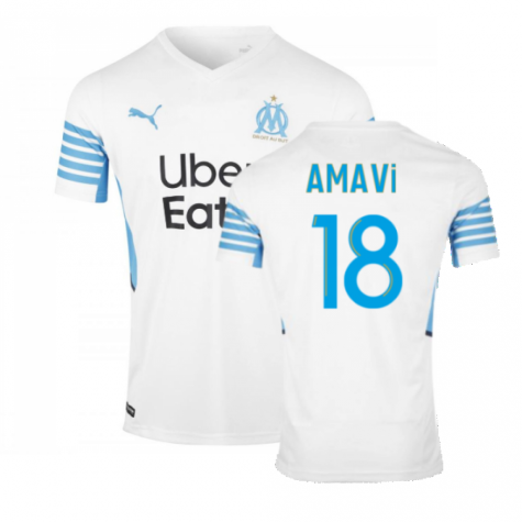 2021-2022 Marseille Home Shirt (AMAVI 18)
