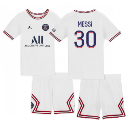 2021-2022 PSG Little Boys Fourth Kit (MESSI 30)
