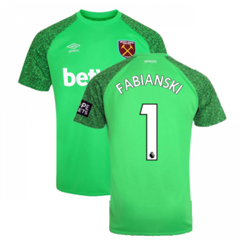 West Ham United FC Football Kit Official Goalie Gloves Youth Size 